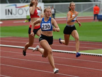 Die 15-jährige Nordenhamerin Jule Wachtendorf (vorne) wurde mit einer neuen persönlichen Bestzeit über 100 Meter Meisterin der Leichtathletik-Verbände Niedersachsen und Bremen.