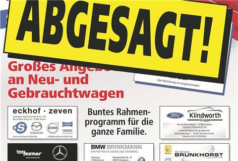 Die 48. Zevener Autoschau ist abgesagt. Eine Verschiebung der Veranstaltung ist ausgeschlossen. „Die nächste 48. Autoschau findet 2021 statt“, kündigt Jörg Klindworth an.