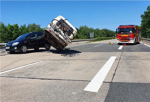 Die A 27 musste in Fahrtrichtung Cuxhaven gesperrt werden.