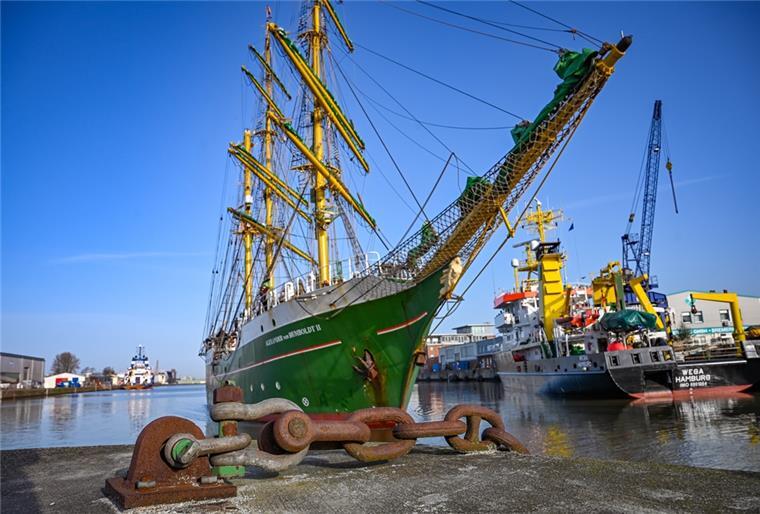 Die "Alexander von Humboldt II" ist die einzige Bark in Bremerhaven, die Ausbildungsfahrten in Nord- und Ostsee unternimmt.