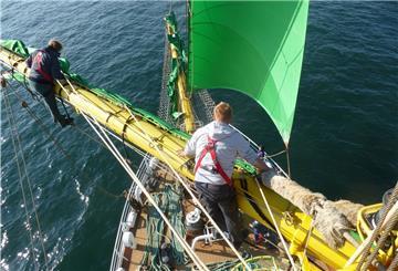 Die „Alexander von Humboldt II“ kommt am Freitag von ihrem Wintertörn zurück. Im Juni wird die Bark wieder die Windjammer-Parade während der Kieler Woche als Flaggschiff anführen.