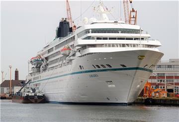 Kreuzfahrtschiff "Amadea" in Bremerhaven