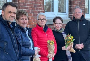 Dr. Matthias Haerting, Renate Rönsch, Ingrid Maasz, Claudia Lüdemann und Peter Breitlauch