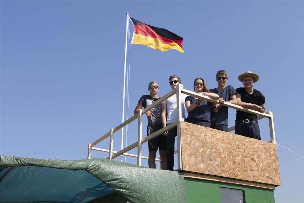 Die Aussicht ist gar nicht mal schlecht.