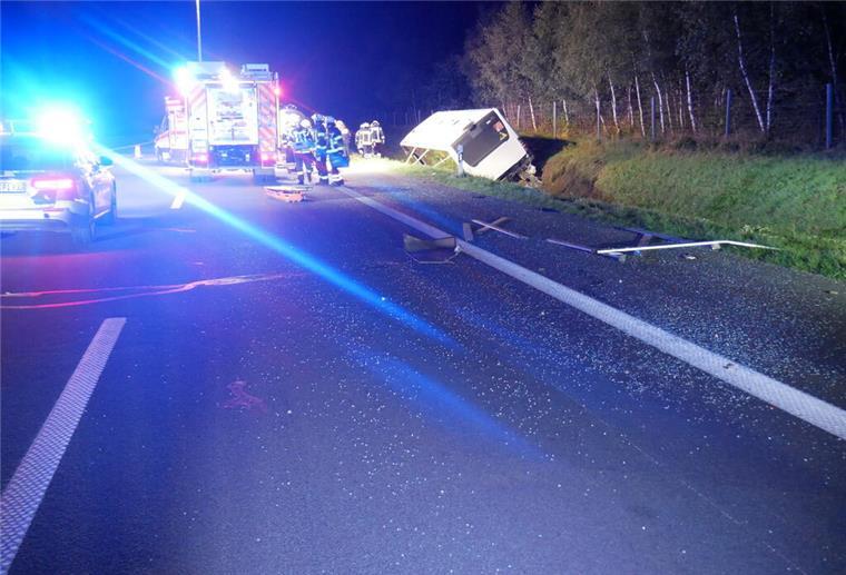 Die Autobahn in Richtung Hamburg war nach dem Unfall für mehrere Stunden gesperrt