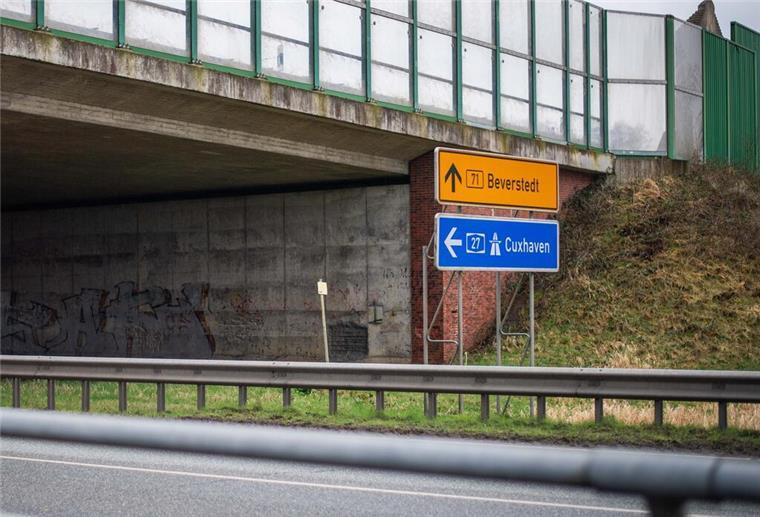 Die B71 wird ab Freitag in der Höhe der Autobahn-Anschlussstelle Bremerhaven-Wulsdorf gesperrt.
