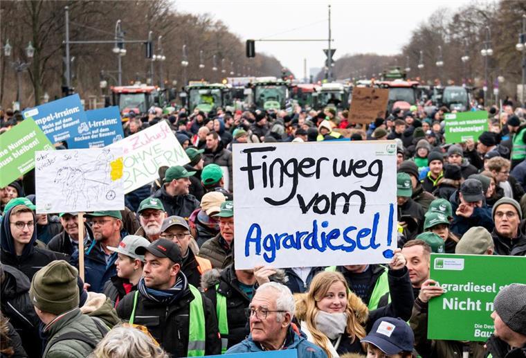 Bauerndemo in Berlin