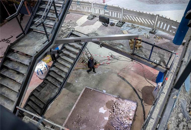 Blick in die Baustelle im Klimahaus