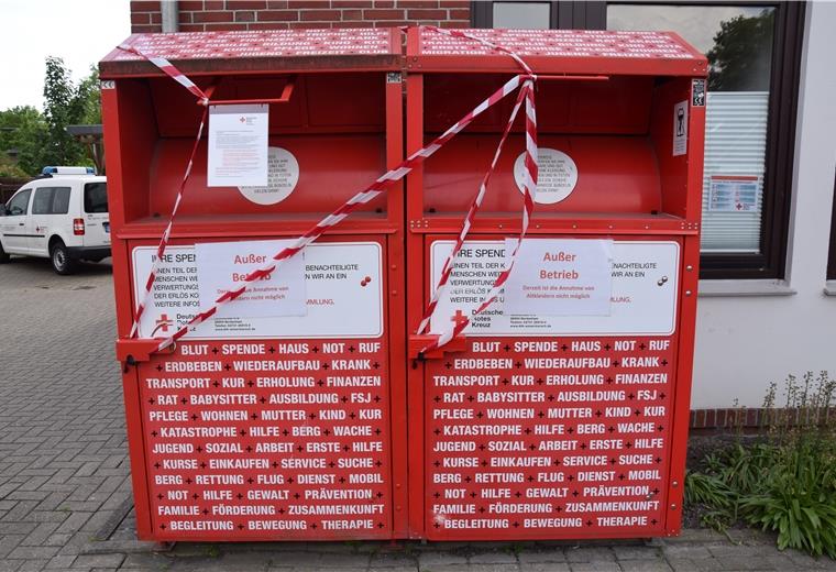 Die Behälter an der Hafenstraße 47a in Nordenham sind auch von der derzeitigen Schließung betroffen.