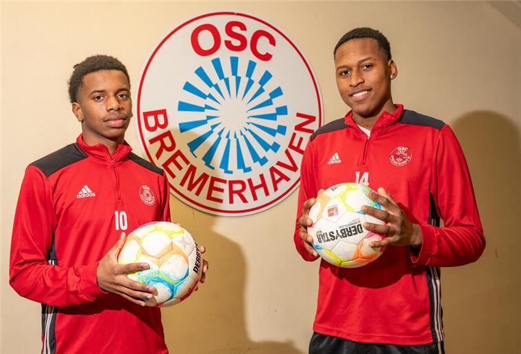 Sie entkamen der Kriminalität in Kolumbien und kicken jetzt beim OSC Bremerhaven Die beiden Kolumbianer Andres Felipe Viveros Castillo (links) und Maikol David Valencia Mina spielen für den OSC Bremerhaven.