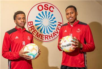Die beiden Kolumbianer Andres Felipe Viveros Castillo (links) und Maikol David Valencia Mina spielen für den OSC Bremerhaven.