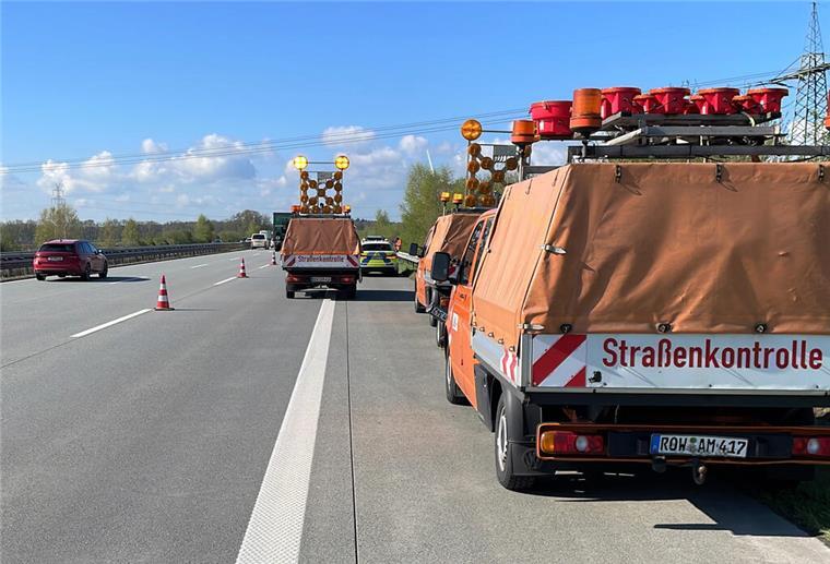 Unfallstelle auf der A1