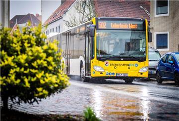 Symbolfoto Nahverkehr Bremerhaven: Bremerhavenbus im Stadtgebiet Lehe. Foto: Hartmann