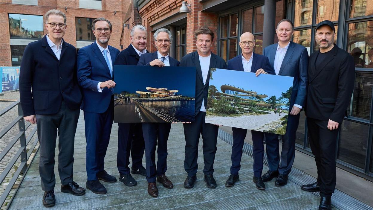 Büro Bjarke Ingels Group gewinnt Wettbewerb für neue Oper Die Beteiligten nach der Vorstellung.