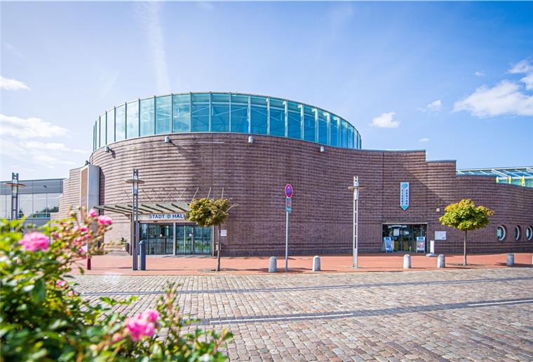 Die Bremerhavener Stadthalle wird zum Impfzentrum umfunktioniert.