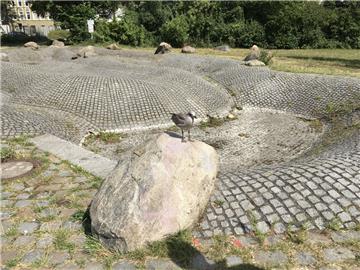 Die Brunnenlandschaft im Leher Stadtpark ist seit 2014 trocken.