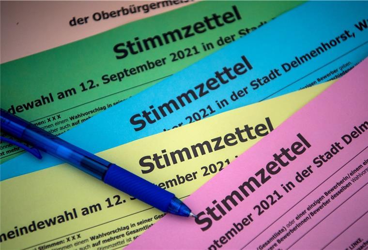 Die Bürger mussten zum Teil viele verschiedene Stimmzettel ausfüllen.