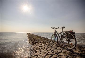 Solthörn, Deichtour, Buhnen, Fahrradtour