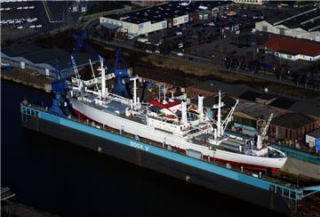 Die "Cap San Diego" ist für drei Wochen zu Gast in Bremerhaven. Das Museumsschiff wird bei German Dry Docks wieder flott gemacht. 