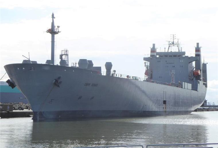 Die „Cape Texas" hat Militärgüter nach Bremerhaven gebracht.