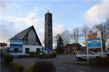 Die Christuskirche (im Hintergrund) ist stabilisiert. Die Kita Arche Noah kann wieder genutzt werden. 