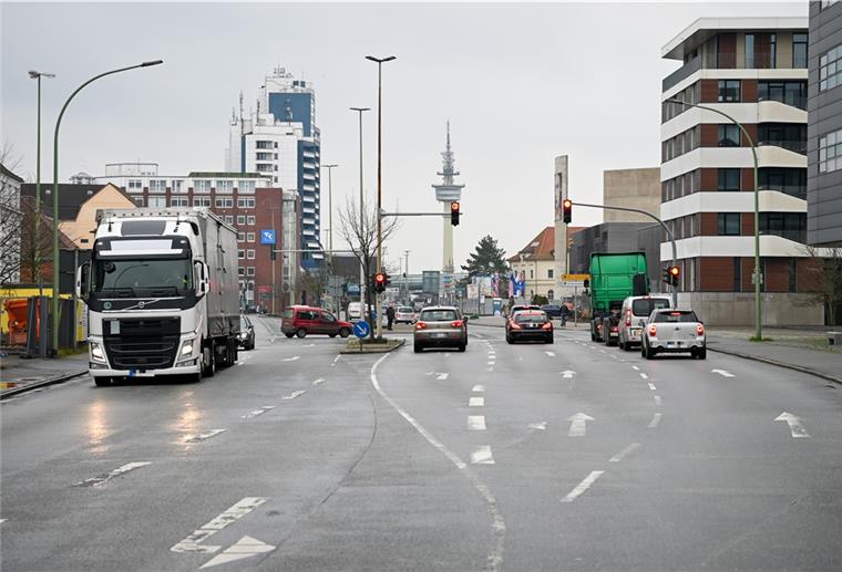 Die Columbusstraße in Bremerhaven. Für die Stadt soll ein Verkehrsentwicklungsplan her.