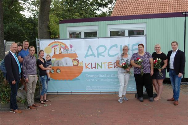 Die Container-Kita in Heeslingen wurde schon nach wenigen Wochen Bauzeit von Eltern, Erziehern und Kirchenvertretern in Betrieb genommen.