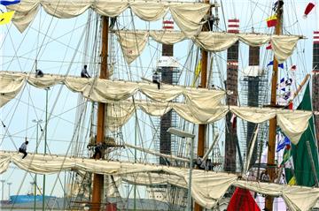 Die „Cuauthémoc“ ist in Bremerhaven eingetroffen.