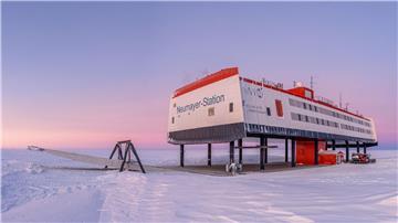 Die deutsche Forschungsstation Neumayer-Station III in der Antarktis.