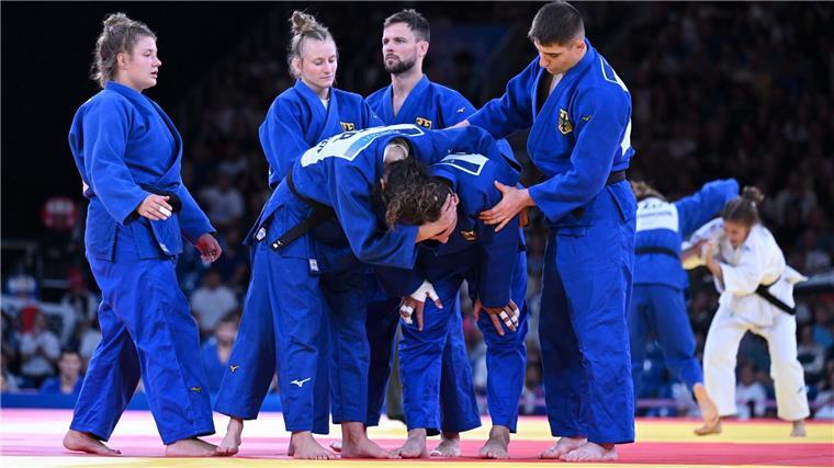 Die deutschen Judoka verpassten die erhoffte Medaille im Teamwettbewerb.