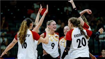 Die deutschen Volleyballerinnen dürfen in der Nations League weiter jubeln