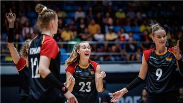 Die deutschen Volleyballerinnen feierten einen souveränen Sieg.