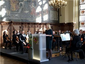 Die Direktorin des Alfred-Wegener-Instituts, Professorin Antje Boetius, hielt beim Neujahrsempfang des Senats die Gastrede. 