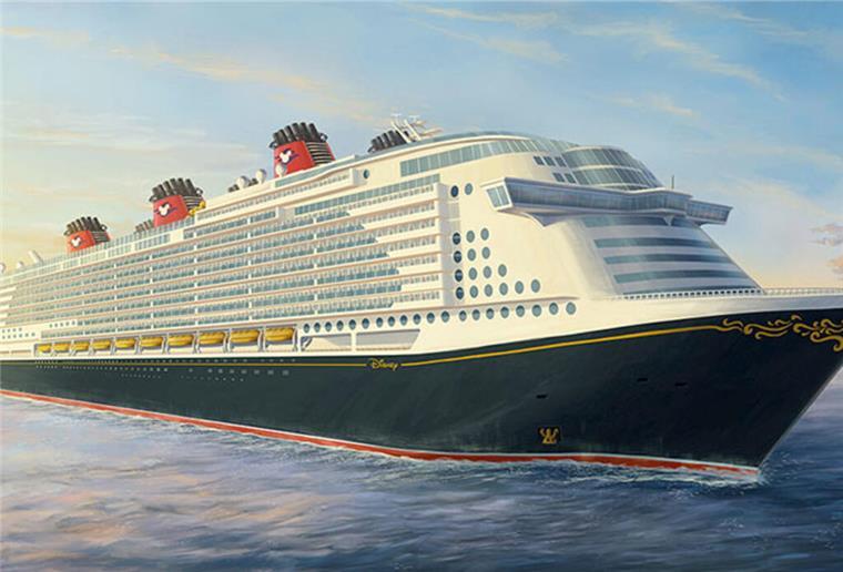 Rendering des Kreuzfahrtschiffs "Disney Adventure"