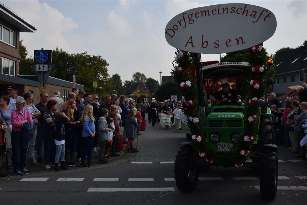 Die Dorfgemeinschaft Absen ist auch dabei. Foto: Edel