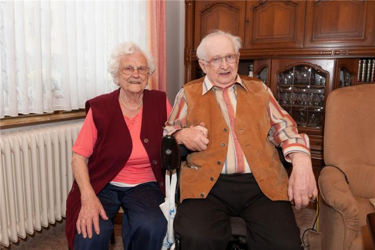 Die Eheleute Irene und Werner Lehmann freuen sich über ihr heutiges Jubiläum. Foto: Masorat