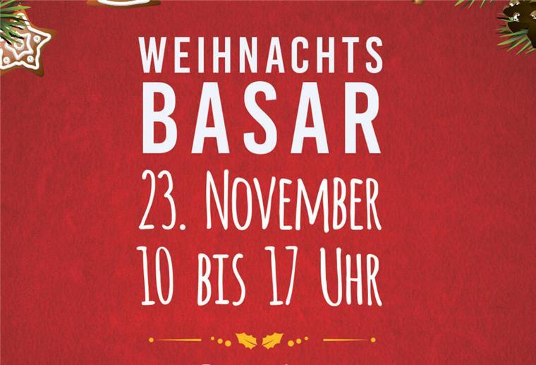 Weihnachtsbasar bei den Elbe-Weser Welten Plakat