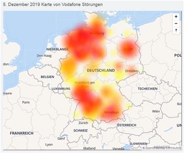 Die erneuten Störungen bei Vodafone traten am Donnerstagabend deutschlandweit, so auch in Bremerhaven und Umland, auf.