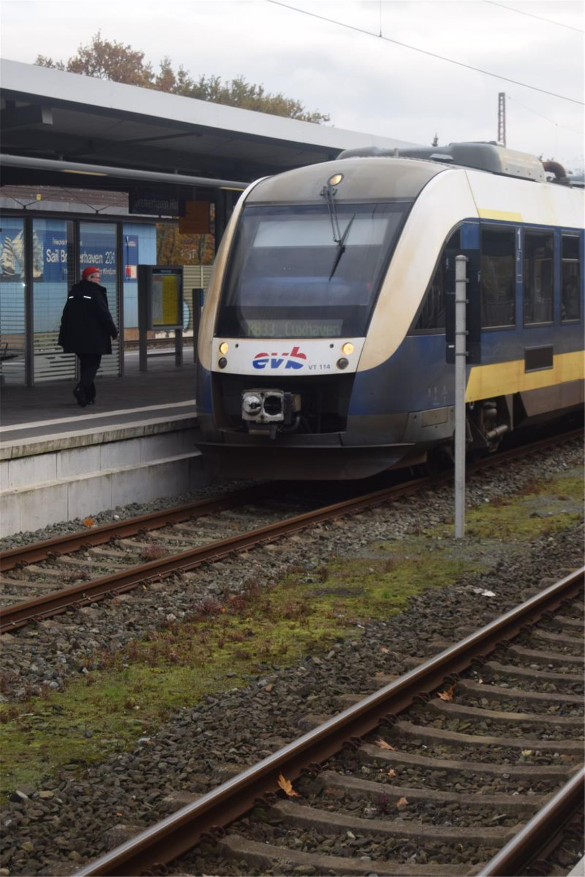Die EVB kann von Sonntag bis Donnerstag nicht zwischen Bremerhaven und Dorum fahren.