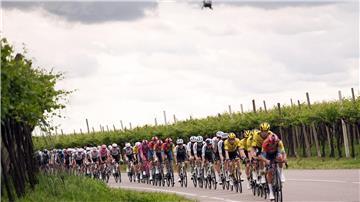 Die Fahrer auf der 13. des Giro d’Italia.