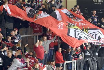 Fans der Fischtown Pinguins in der Eisarena Bremerhaven.