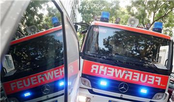 Die Feuerwehr hat in der Ortschaft Loxstedt geübt 