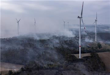 Die Feuerwehr in Brandenburg kämpft weiter gegen einen großen Waldbrand im Landkreis Elbe-Elster. Seit Montag (25.07) brennt es auf einer Fläche von rund 800 Hektar.