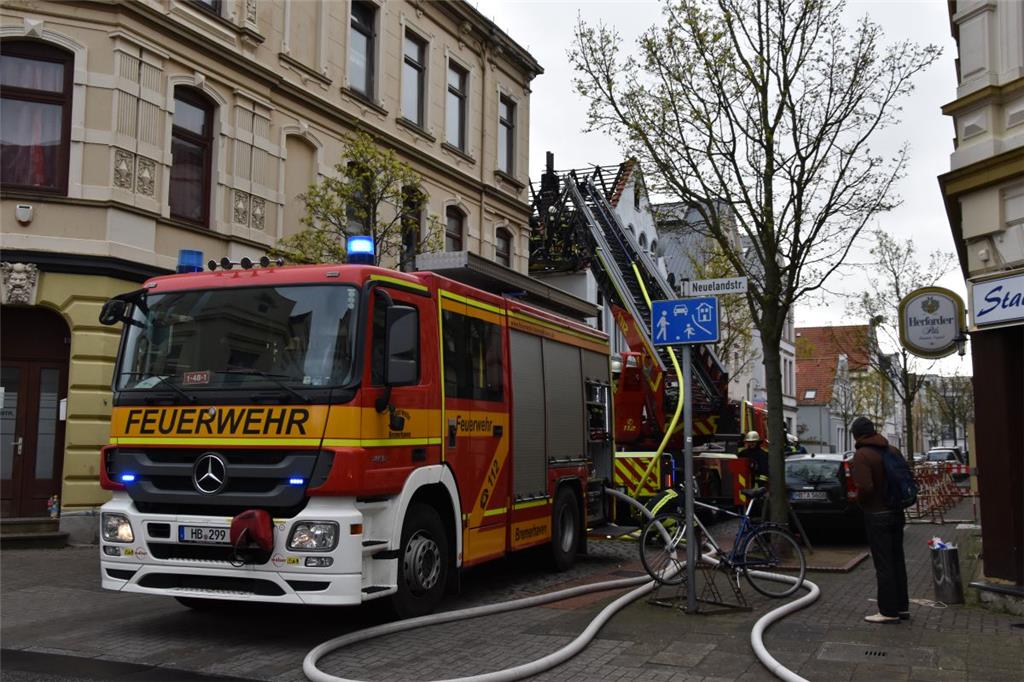 Die Feuerwehr ist am Dienstagvormittag noch einmal ausgerückt.
