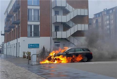 Die Feuerwehr war schnell vor Ort, verhinderte ein Übergreifen der Flammen.