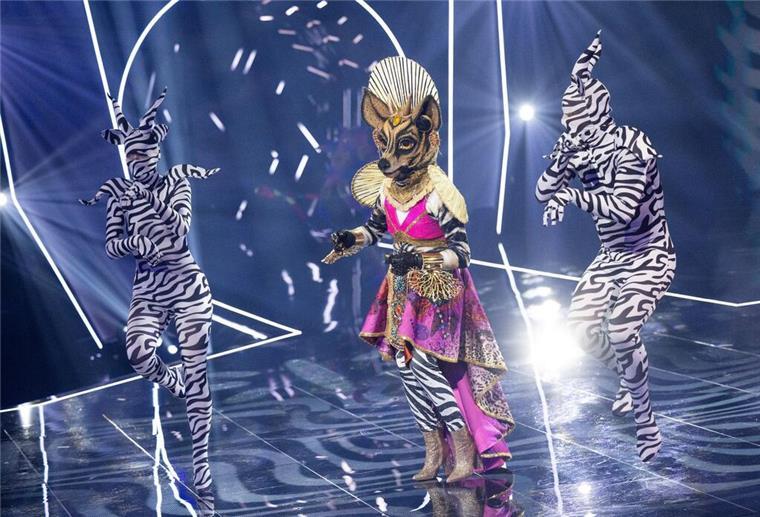 Katja Ebstein bei „The Masked Singer“ enttarnt Die Figur „Das Okapi“ in der Prosieben-Show „The Masked Singer“.