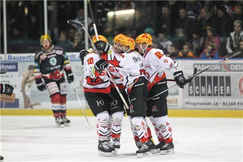 Die Fischtown Pinguins feierten einen 7:5-Sieg in Bad Nauheim. Foto Chuc