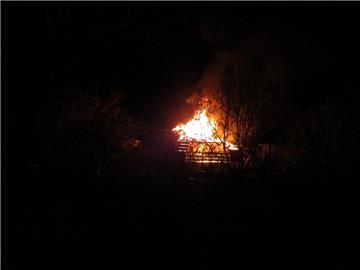 Die Flammen waren schon von Weitem zu sehen. 
