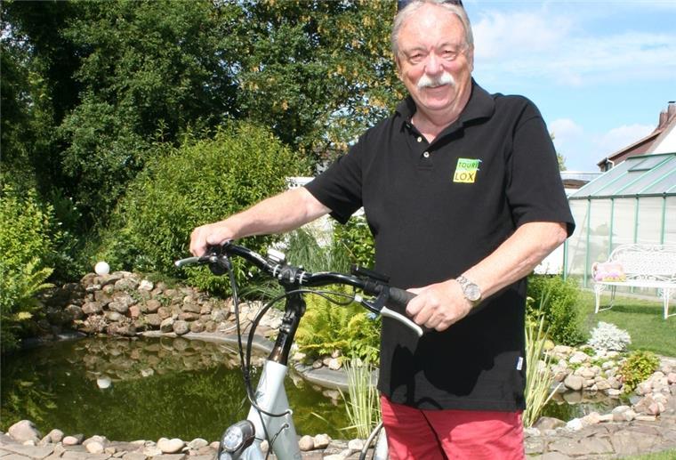 Loxstedt: Tourismusverein Tourilox startet neu durch Die Förderung des Radtourismus ist eine Aufgabe von Tourilox. Auch der neue Vorsitzende Bernd Vogel steigt gerne aufs Fahrrad.