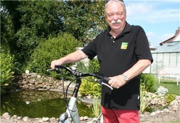 Die Förderung des Radtourismus ist eine Aufgabe von Tourilox. Auch der neue Vorsitzende Bernd Vogel steigt gerne aufs Fahrrad.